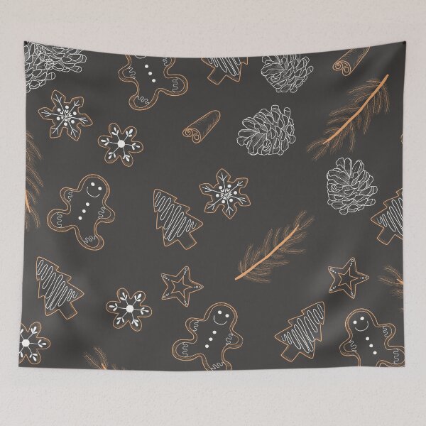 Item preview, Black Holidays Pattern designed and sold by MaiZephyr.