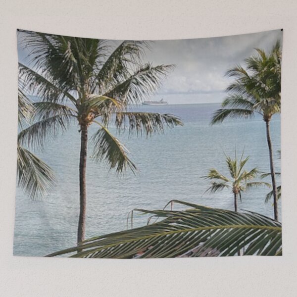 Item preview, Palm Trees Ocean Australian Landscape designed and sold by AussieMuma.