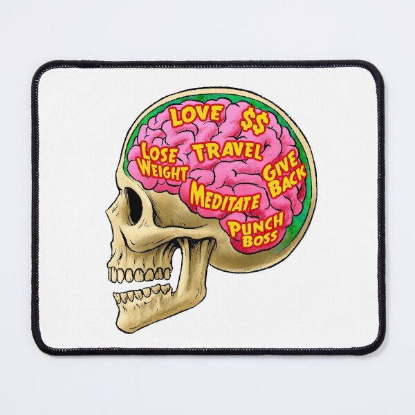 Item preview, Brainstorming Goals Skull designed and sold by Bravebud.