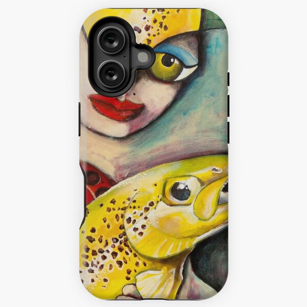 River Stalker (acrylic painting by Jo Starling, 2017) iPhone Tough Case