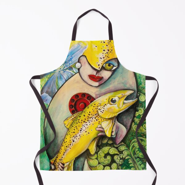 Item preview, River Stalker (pintura acrílica de Jo Starling, 2017) designed and sold by Fishotopia.