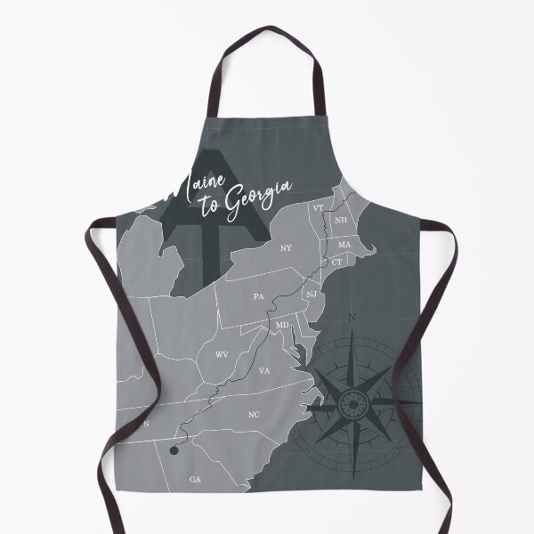Item preview, Appalachian Trail Map in Grays designed and sold by mymymagic.