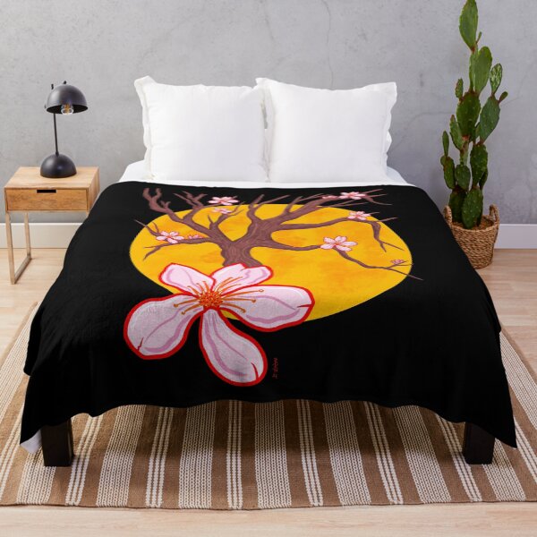 Item preview, Cherry blossom tree with sunset designed and sold by Chillateez.