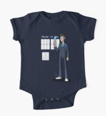 The 10th Doctor Short Sleeve Baby One-Piece