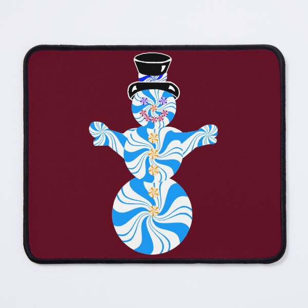 Item preview, Blue Peppermint Holiday Snowman designed and sold by Deborah Camp.