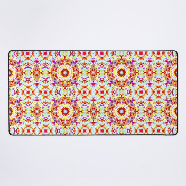 Item preview, Maximalist Vibrant Red Pink Yellow Christmas Festive Star Snowflake designed and sold by PatternPerfect.