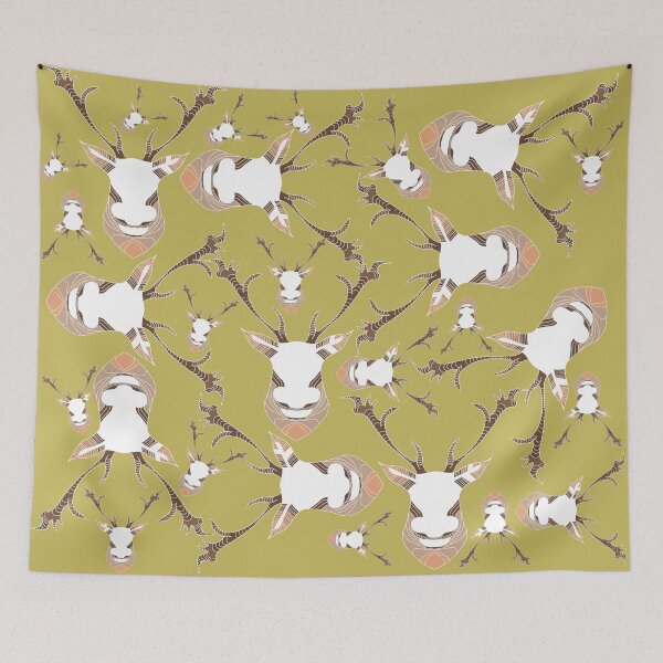 Item preview, Deer pattern gold designed and sold by Shirlei  Barnes.