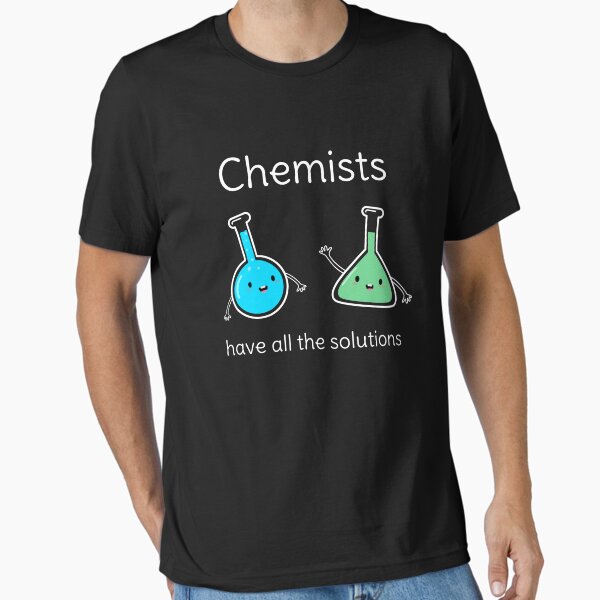 Vista previa del artículo con la obra «Funny Chemistry Pun», diseñado y vendido por happinessinatee.