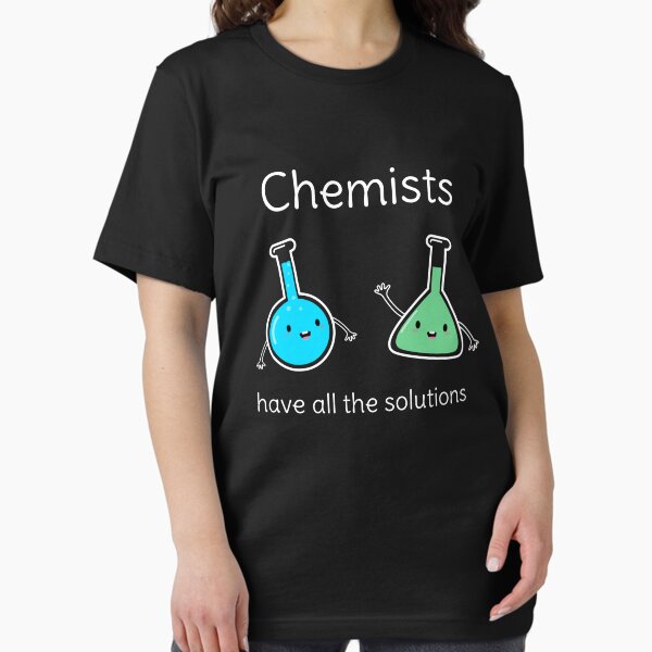 Vista previa del artículo con la obra «Funny Chemistry Pun», diseñado y vendido por happinessinatee.