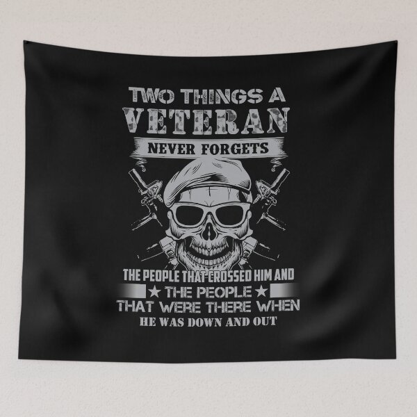 Item preview, Two Things A Veteran Never Forgets designed and sold by Gothic Fantasy.