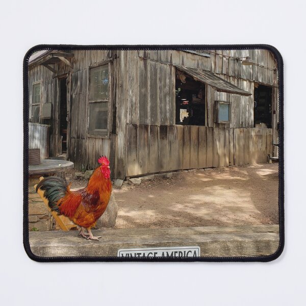 Item preview, Vintage American rural scene with rooster designed and sold by Adventure Graphics.