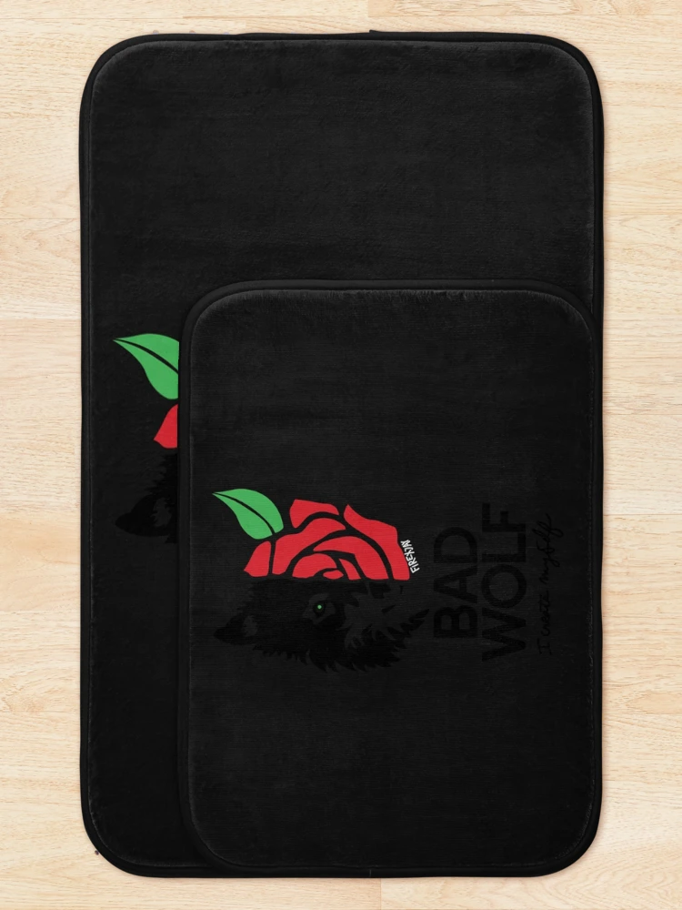 Thumbnail 5 of 6, Bath Mat, BAD WOLF Sticker designed and sold by RalphSailer.