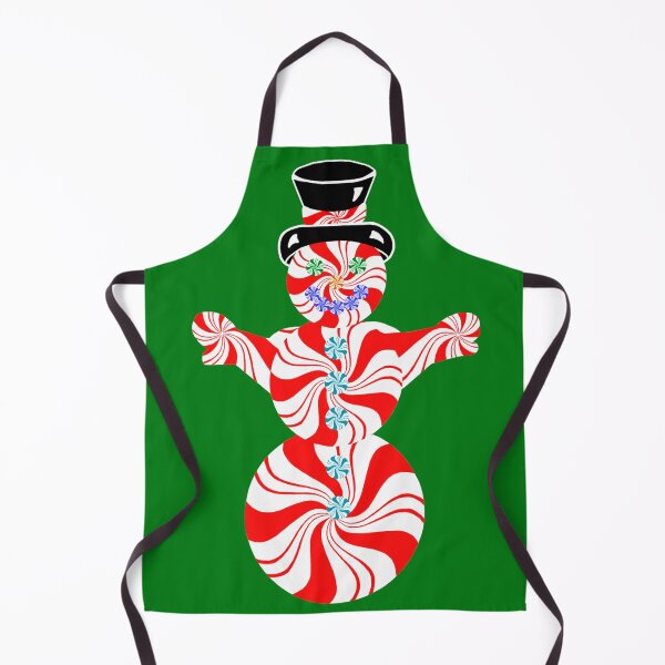 Item preview, Red and White Striped Peppermint Christmas Snowman designed and sold by Deborah Camp.