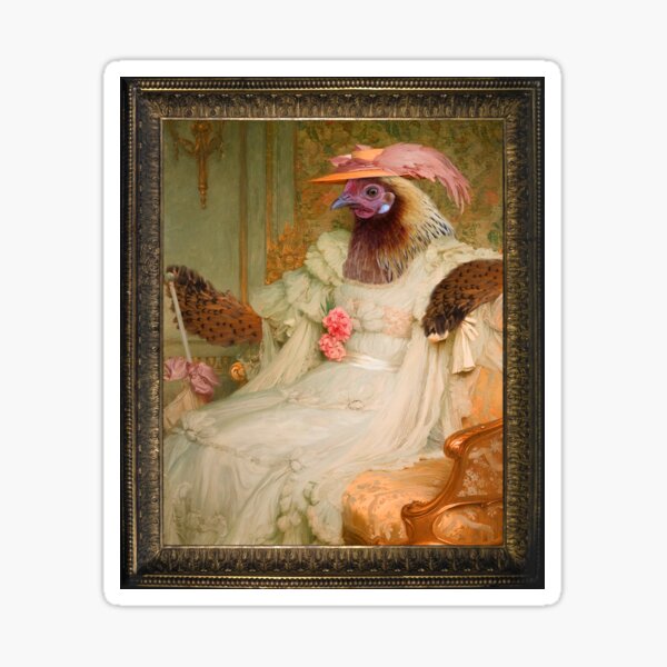 Item preview, A Strictly Ornamental Chick designed and sold by MuseumOfFineArtChickens GiftShop.