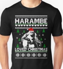 Harambe loved Christmas sweater Unisex T-Shirt