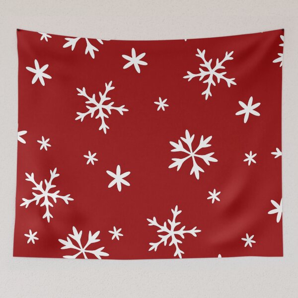 Item preview, Christmas Snowflakes Pattern On Holiday Dark Red  designed and sold by DEC02.