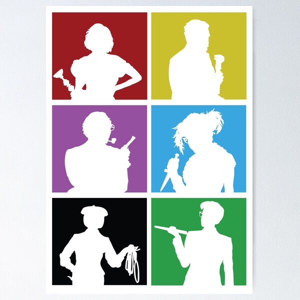 Item preview, Clue (1987) Character Lineup designed and sold by IdeaBag R3wind.