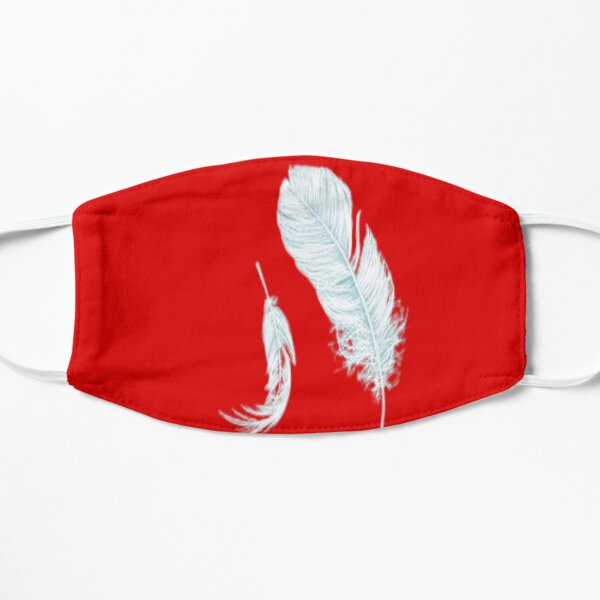 Bird feathers art work Flat Mask