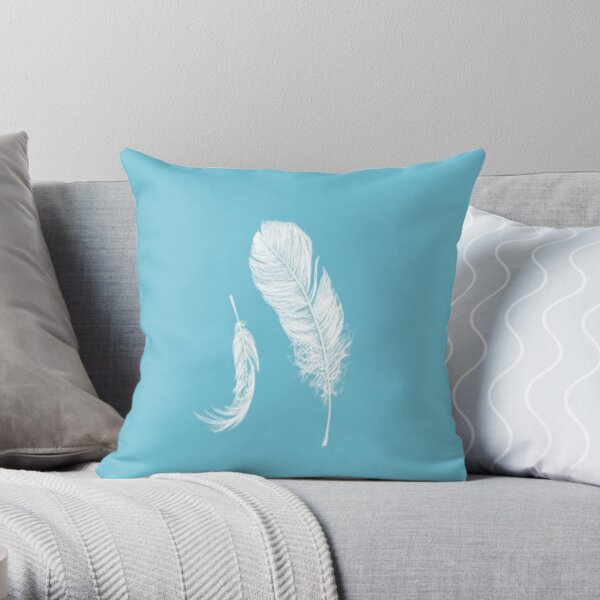 Bird feathers art work Throw Pillow