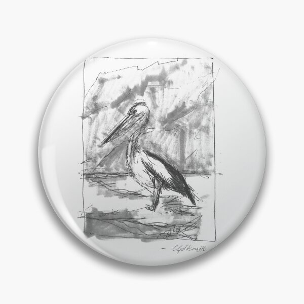 Item preview, Ink Sketch of Pelican designed and sold by GoldsmithGifts.