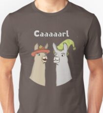 Llamas with Hats - Caaaarl Unisex T-Shirt