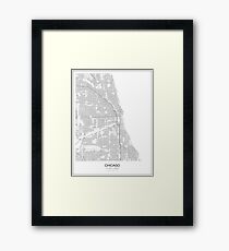 Chicago Minimalist Map Framed Print