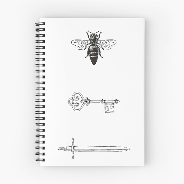 Item preview, Fantasy Fiction Starless Novel Sea Bee Key Sword Book designed and sold by topisawtees.