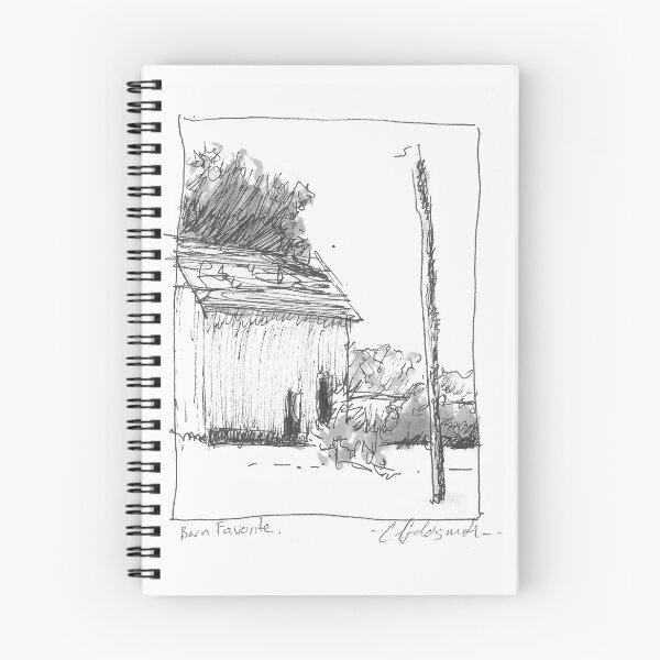 Item preview, Ink Sketch of Barn designed and sold by GoldsmithGifts.