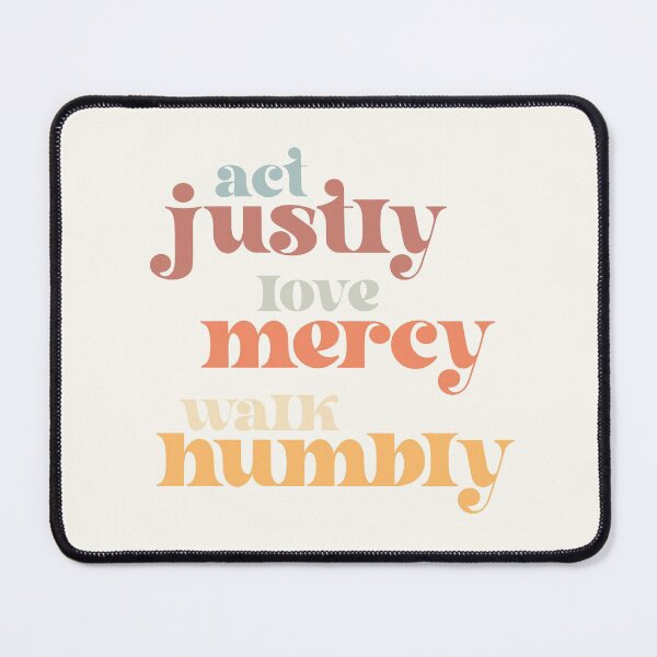 Item preview, Act Justly, Love Mercy, Walk Humbly - social justice Bible (retro light colors) designed and sold by Ofeefee.