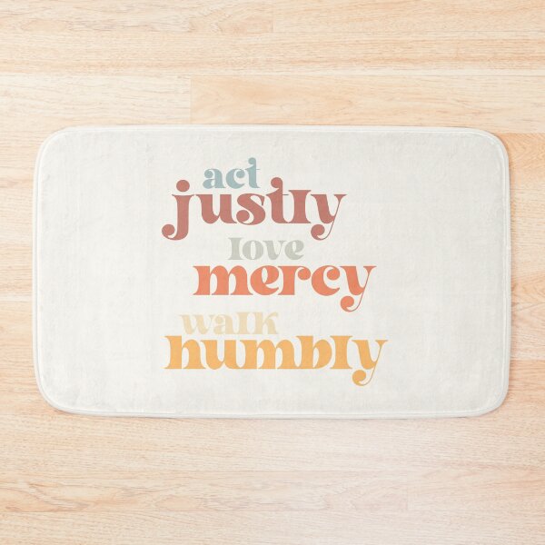 Item preview, Act Justly, Love Mercy, Walk Humbly - social justice Bible (retro light colors) designed and sold by Ofeefee.