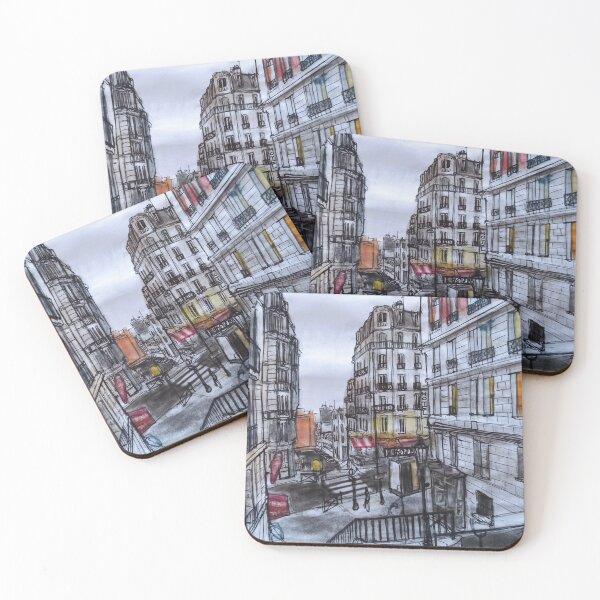 Item preview, Montmartre stairs designed and sold by UMA Urban Sketch.