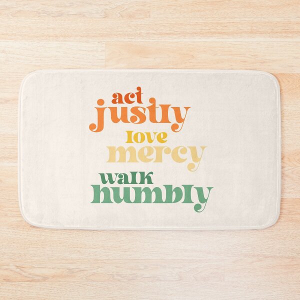Item preview, Act Justly, Love Mercy, Walk Humbly - social justice Bible (retro bright colors) designed and sold by Ofeefee.