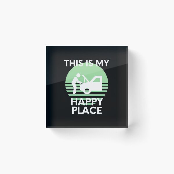 Item preview, This Is My Happy Place Car Enthusiast Mechanic Humor designed and sold by EllConApparel.