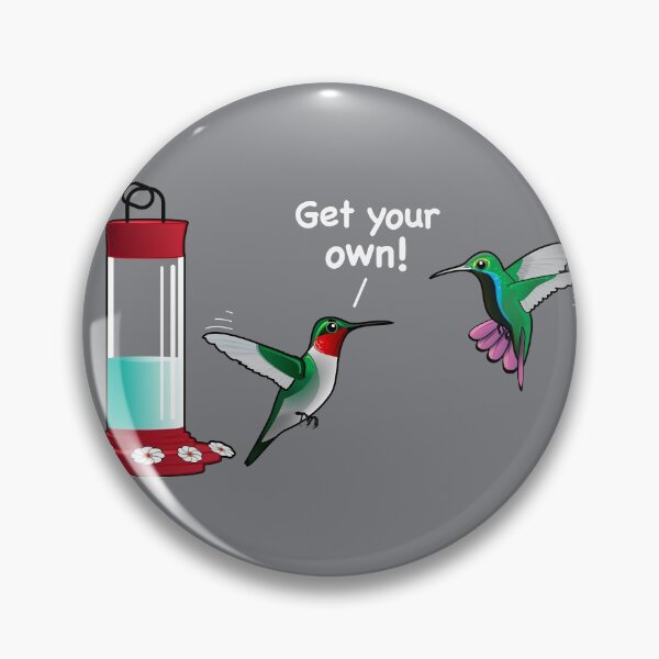Item preview, "Get your own!" Hummingbirds designed and sold by houseofwray.