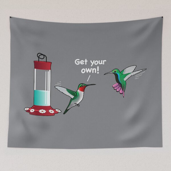 Item preview, "Get your own!" Hummingbirds designed and sold by houseofwray.