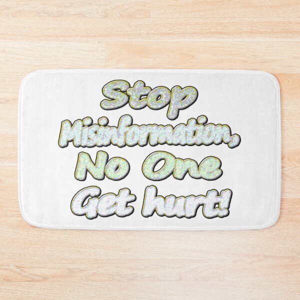 Item preview, Beautiful Artwork Design About "Stop Misinformation". Buy Now! designed and sold by Health And Fitness Posts e-Store.