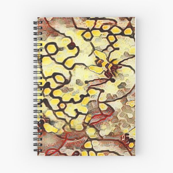 Item preview, wild bees, honey bees, honeycomb, endless pattern, monochrome, yellow, red,black designed and sold by Maria Mihailova.