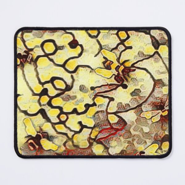 Item preview, wild bees, honey bees, honeycomb, endless pattern, monochrome, yellow, red,black designed and sold by Maria Mihailova.