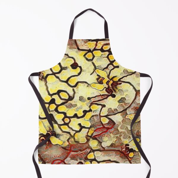 Item preview, wild bees, honey bees, honeycomb, endless pattern, monochrome, yellow, red,black designed and sold by Maria Mihailova.
