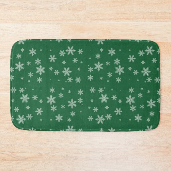 Item preview, Green Christmas Snowflake Pattern  designed and sold by TrashPandaCreative.
