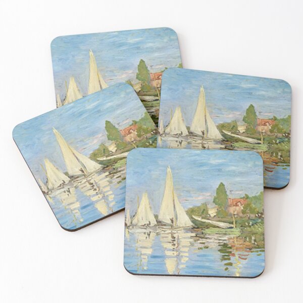 Item preview, Monet's Regatta at Argenteuil Reproduction Print On Home Decor And Apparel. designed and sold by lduke47.