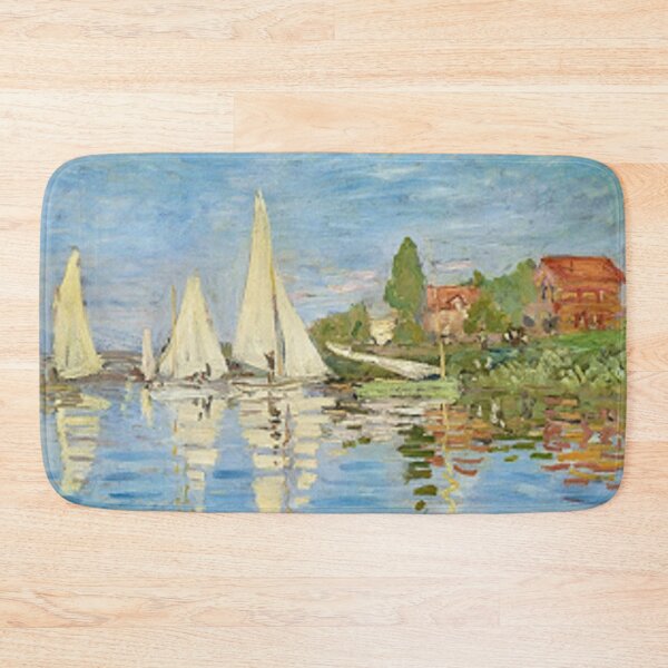 Item preview, Monet's Regatta at Argenteuil Reproduction Print On Home Decor And Apparel. designed and sold by lduke47.