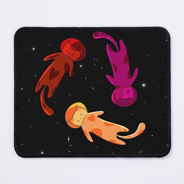 Item preview, astronaut cats lesbian flag colors designed and sold by callmehani.