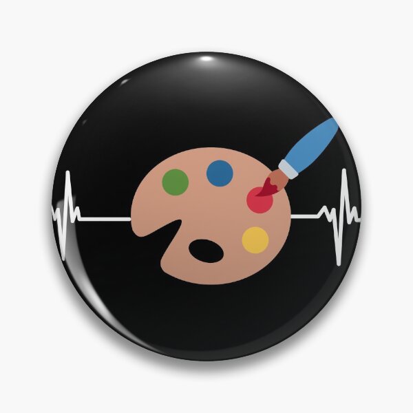 Item preview, Heartbeat Painters Pallette with Paintbrush  designed and sold by expatessentials.