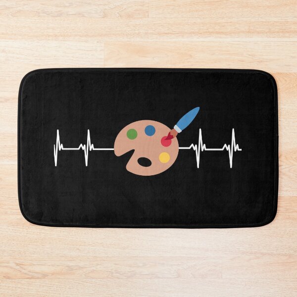 Item preview, Heartbeat Painters Pallette with Paintbrush  designed and sold by expatessentials.