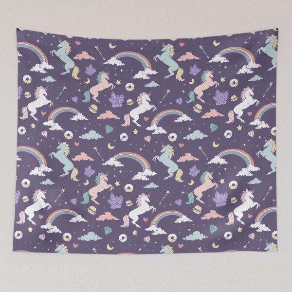 Item preview, Magical unicorns seamless designed and sold by LarinaBeauty.