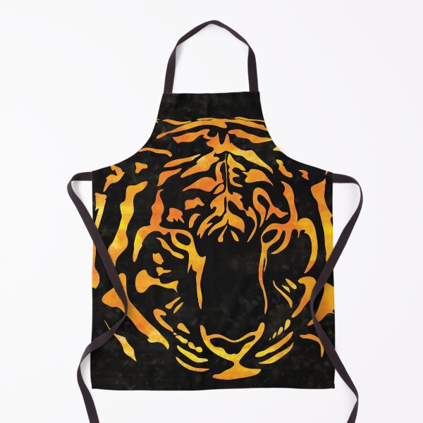 Item preview, Fiery Orange Tiger Silhouette on Black designed and sold by Candice Davis.