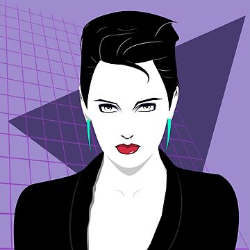 Artwork thumbnail, Woman On A Grid by Retroperks