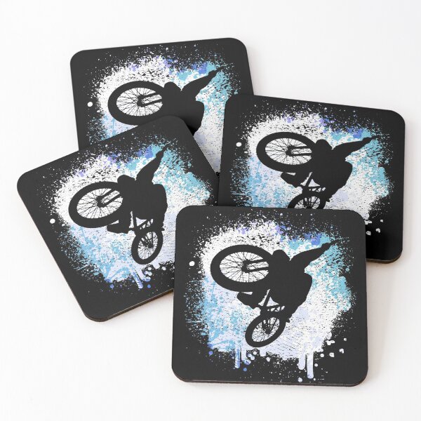 Item preview, Mountain biker jumps through the snow in winter designed and sold by Denis Rösler.