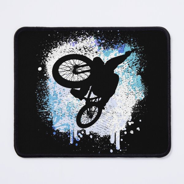 Item preview, Mountain biker jumps through the snow in winter designed and sold by Denis Rösler.